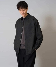 a.v.v | 【イージーケア/シワになりにくい】ワイドシルエットシャツ 秋リライト【洗濯機で洗える/ストレッチ】(シャツ/ブラウス)