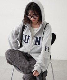 NUNIFE（ユニフィー）の「【NUNIFE】【選べる2丈】BIGロゴフードパーカー（パーカー・レディース）」