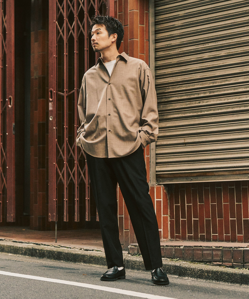 417 EDIFICE（フォーワンセブンエディフィス）の「”4WAYストレッチ”  1タックパンツ（スラックス・メンズ・ブラウン/ブラック/カーキ・LARGE/MEDIUM/SMALL）」の10枚目の写真