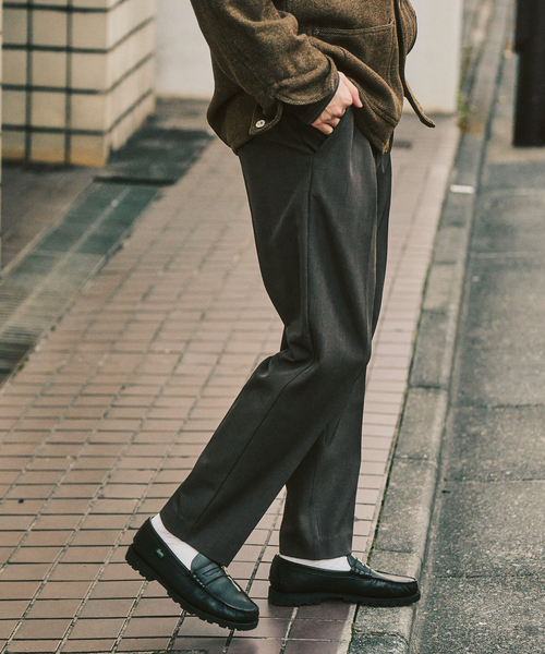 417 EDIFICE（フォーワンセブンエディフィス）の「”4WAYストレッチ”  1タックパンツ（スラックス・メンズ・ブラウン/ブラック/カーキ・LARGE/MEDIUM/SMALL）」の20枚目の写真