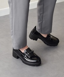 inter-chaussures（インターショシュール）の「【bussola】撥水ヒールアップビットローファー(955411)（ローファー・レディース）」