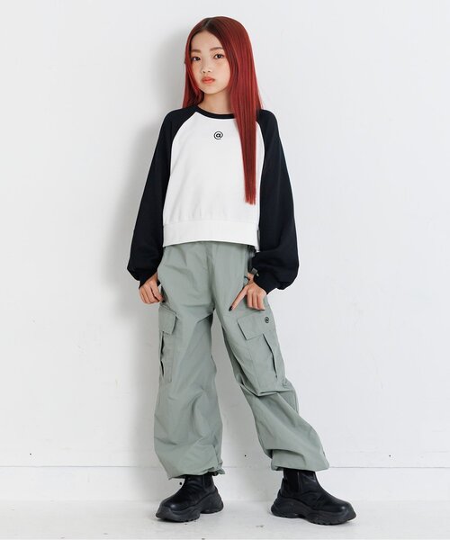 algy（アルジー）の「ラグラントレーナー（スウェット・キッズ・エンジ/オフホワイト/ネイビー・MEDIUM/SMALL/X-SMALL/XX-SMALL）」の9枚目の写真