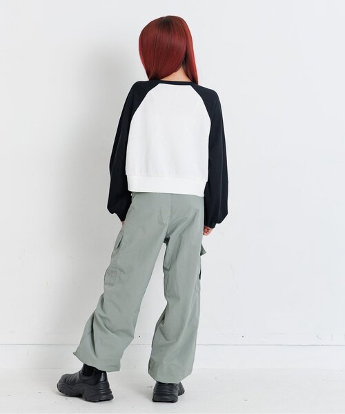 algy（アルジー）の「ラグラントレーナー（スウェット・キッズ・エンジ/オフホワイト/ネイビー・MEDIUM/SMALL/X-SMALL/XX-SMALL）」の10枚目の写真