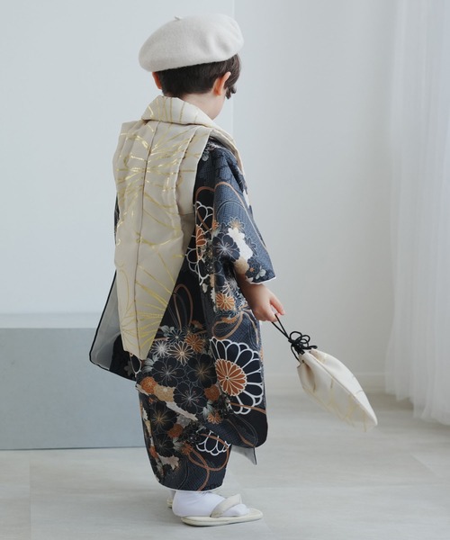 七五三 utatane ひよこ商店 被布セット レンタル】七五三 3歳 着物 ひよこ商店 女の子 被布セット 子供