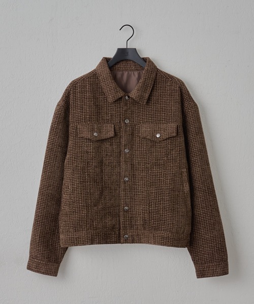 COLONY 2139（コロニートゥーワンスリーナイン）の「モールツイードCPOジャケット（その他アウター・メンズ・ブラック/ブラウン・MEDIUM/LARGE）」の2枚目の写真