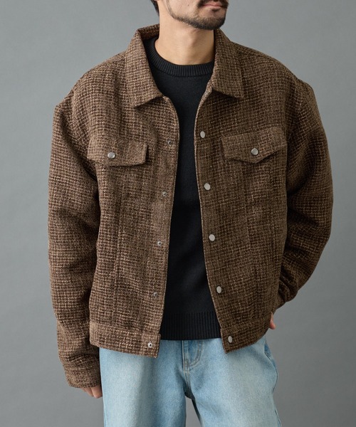 COLONY 2139（コロニートゥーワンスリーナイン）の「モールツイードCPOジャケット（その他アウター・メンズ・ブラック/ブラウン・MEDIUM/LARGE）」の3枚目の写真