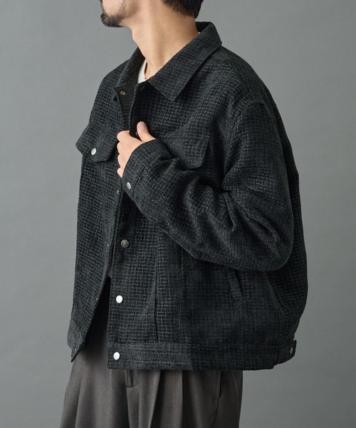 COLONY 2139（コロニートゥーワンスリーナイン）の「モールツイードCPOジャケット（その他アウター・メンズ・ブラック/ブラウン・MEDIUM/LARGE）」の14枚目の写真