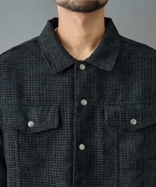 COLONY 2139（コロニートゥーワンスリーナイン）の「モールツイードCPOジャケット（その他アウター・メンズ・ブラック/ブラウン・MEDIUM/LARGE）」の22枚目の写真