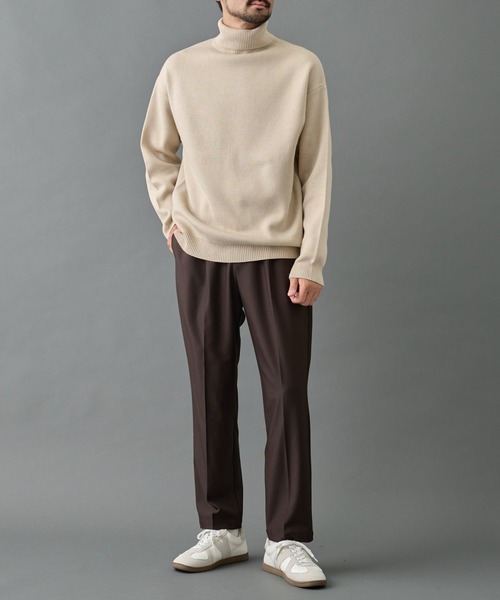 COLONY 2139(コロニートゥーワンスリーナイン)の「リサイクルポリタートルネックニット(ニット/セーター・メンズ・グレー/チャコールグレー/アイボリー/ブラック・MEDIUM/LARGE)」の19枚目の写真