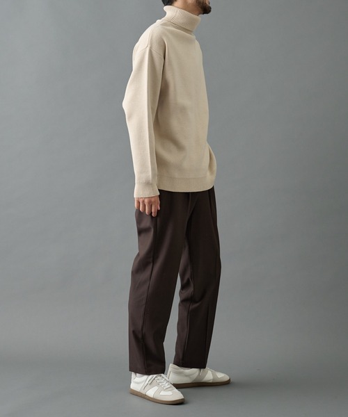 COLONY 2139(コロニートゥーワンスリーナイン)の「リサイクルポリタートルネックニット(ニット/セーター・メンズ・グレー/チャコールグレー/アイボリー/ブラック・MEDIUM/LARGE)」の22枚目の写真