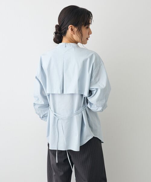 CRAFT STANDARD BOUTIQUE(クラフトスタンダードブティック)の「ヨークデザインシャツ(シャツ/ブラウス・レディース・モカ/ダークグレー/ライトベージュ/ブルーグリーン・FREE)」の10枚目の写真