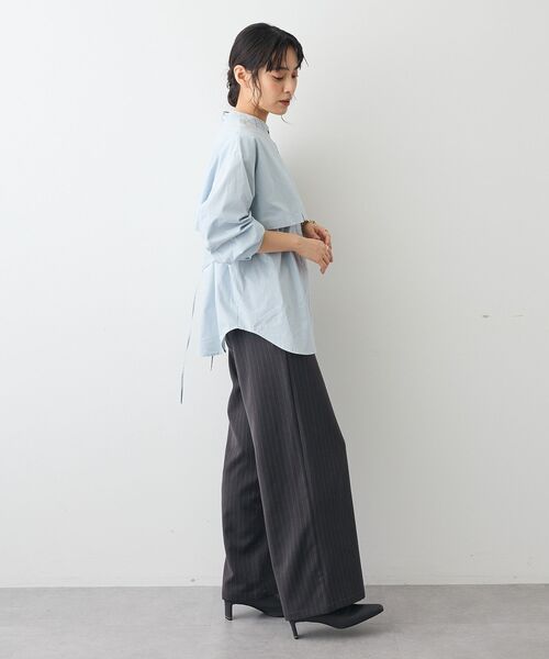 CRAFT STANDARD BOUTIQUE(クラフトスタンダードブティック)の「ヨークデザインシャツ(シャツ/ブラウス・レディース・モカ/ダークグレー/ライトベージュ/ブルーグリーン・FREE)」の12枚目の写真