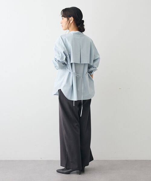 CRAFT STANDARD BOUTIQUE(クラフトスタンダードブティック)の「ヨークデザインシャツ(シャツ/ブラウス・レディース・モカ/ダークグレー/ライトベージュ/ブルーグリーン・FREE)」の13枚目の写真