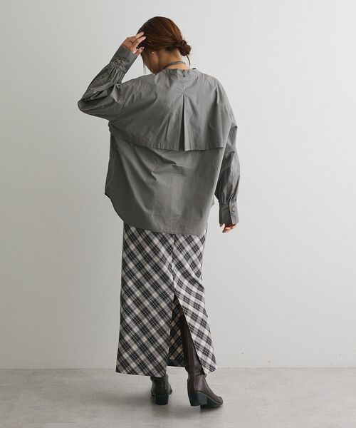 CRAFT STANDARD BOUTIQUE(クラフトスタンダードブティック)の「ヨークデザインシャツ(シャツ/ブラウス・レディース・モカ/ダークグレー/ライトベージュ/ブルーグリーン・FREE)」の20枚目の写真