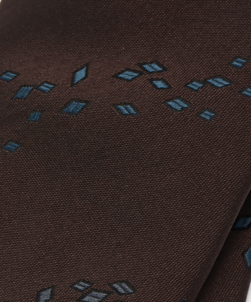 EDIFICE（エディフィス）の「Holliday & Brown(ホリデー & ブラウン) Geometric タイ（ネクタイ・メンズ・ブラウン/ネイビー・FREE）」の6枚目の写真