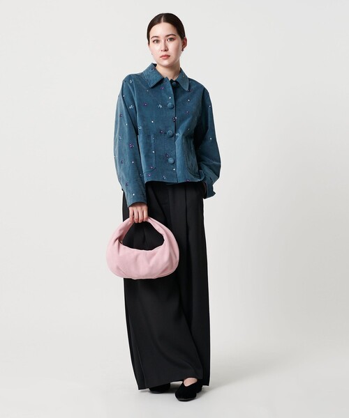 BEAUTY&YOUTH UNITED ARROWS（ビューティーアンドユースユナイテッドアローズ）の「ムーン タック ミニ ワンショルダーバッグ（ショルダーバッグ・レディース・ブラック/ライトピンク・FREE）」の19枚目の写真