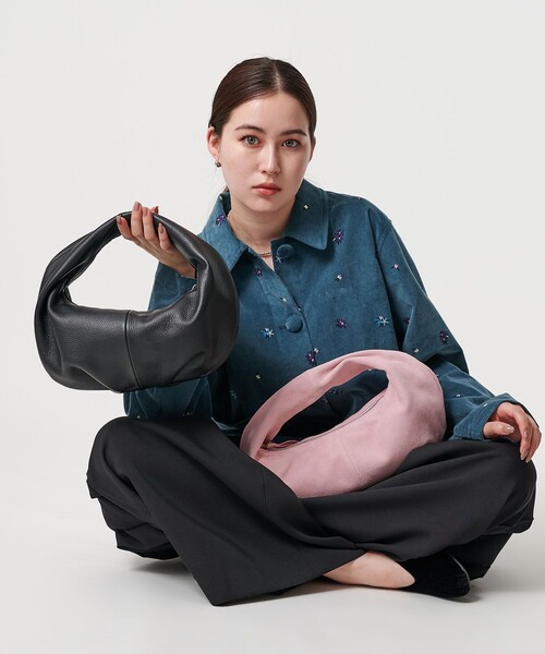 BEAUTY&YOUTH UNITED ARROWS（ビューティーアンドユースユナイテッドアローズ）の「ムーン タック ミニ ワンショルダーバッグ（ショルダーバッグ・レディース・ブラック/ライトピンク・FREE）」の20枚目の写真