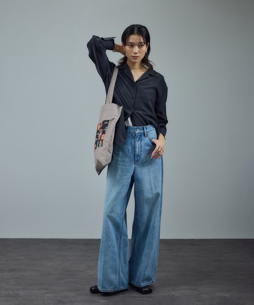 SALON adam et rope'(サロン アダム エ ロペ)の「【Jim Goldberg for SALON】フォトプリントトート(トートバッグ・レディース・ライトグレー/チャコールグレー/オフホワイト・FREE)」の12枚目の写真