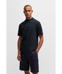 BOSS（ボス）の「ストレッチコットン Tシャツ グラフィック ヘキサゴンアートワーク（Tシャツ/カットソー）」