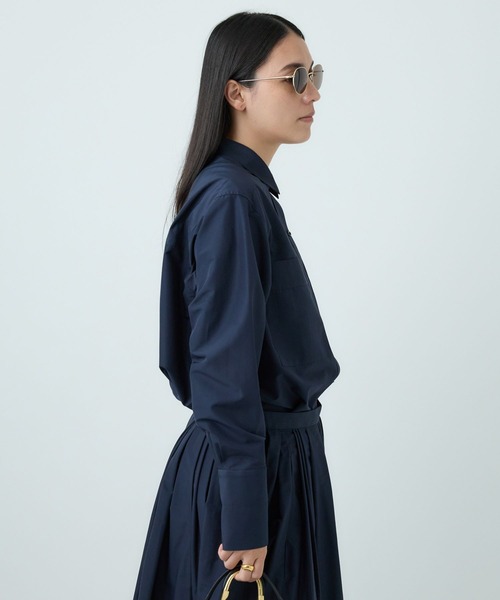 Chaos（カオス）の「Chaos(カオス)/ ◇金子綾さんYouTube紹介◇　ラウノシャツブラウス　【セットアップ可】（シャツ/ブラウス・レディース・モカ/ダークネイビー・FREE）」の21枚目の写真