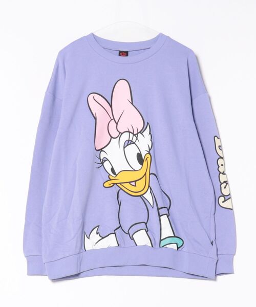 Disney（ディズニー）の「親子お揃い ディズニー BIGフェイストレーナー 0897A（スウェット・レディース・その他26/その他9/ブラック×レッド/その他12/その他13/ホワイト×ブルー・S/M/XL/L）」の6枚目の写真