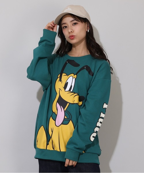 Disney（ディズニー）の「親子お揃い ディズニー BIGフェイストレーナー 0897A（スウェット・レディース・その他26/その他9/ブラック×レッド/その他12/その他13/ホワイト×ブルー・S/M/XL/L）」の5枚目の写真