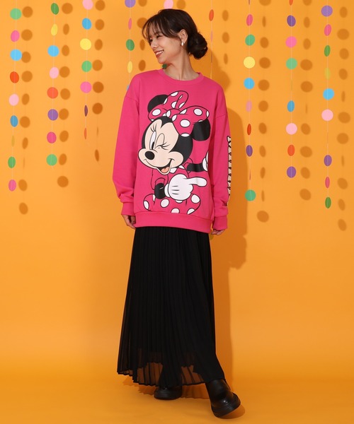 Disney（ディズニー）の「親子お揃い ディズニー BIGフェイストレーナー 0897A（スウェット・レディース・その他26/その他9/ブラック×レッド/その他12/その他13/ホワイト×ブルー・S/M/XL/L）」の18枚目の写真