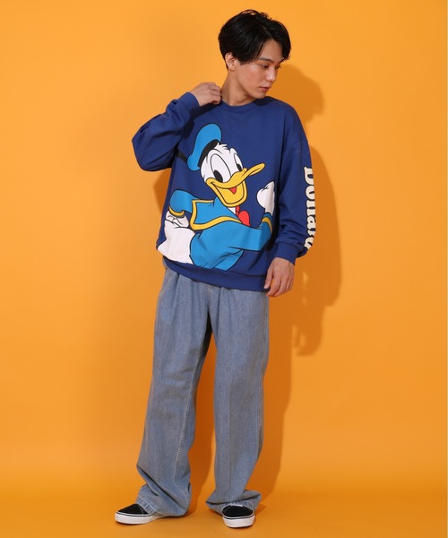 Disney（ディズニー）の「親子お揃い ディズニー BIGフェイストレーナー 0897A（スウェット・レディース・その他26/その他9/ブラック×レッド/その他12/その他13/ホワイト×ブルー・S/M/XL/L）」の21枚目の写真
