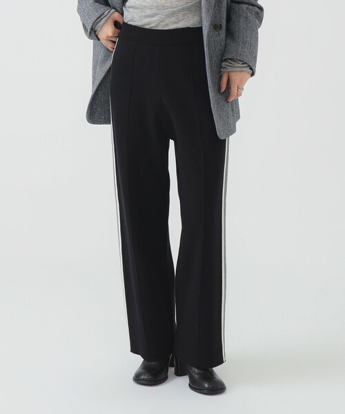 B:MING by BEAMS(ビーミングバイビームス)の「サイドライン ニットパンツ(その他パンツ・レディース・グレー/ブラック・SMALL/MEDIUM)」の1枚目の写真