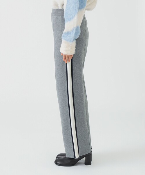 B:MING by BEAMS(ビーミングバイビームス)の「サイドライン ニットパンツ(その他パンツ・レディース・グレー/ブラック・SMALL/MEDIUM)」の4枚目の写真