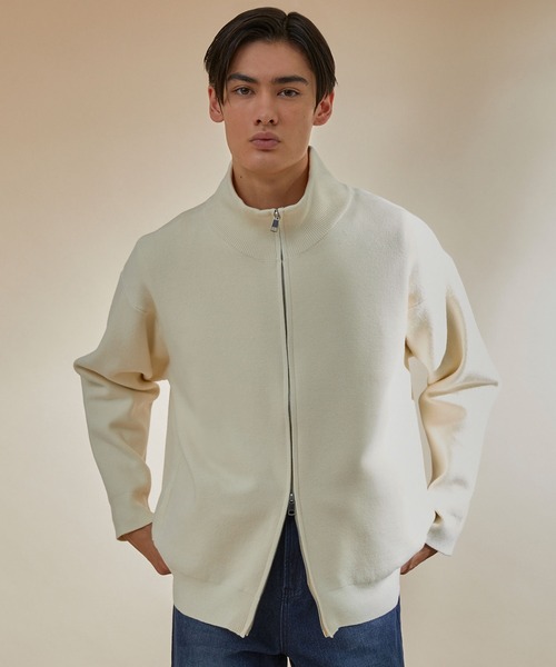 NEOL】Milan Rib Driver's Knit/ミラノリブドライバーズニット／ジップ