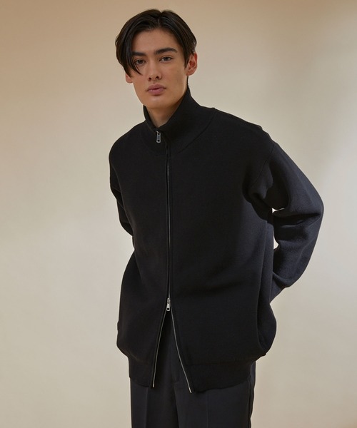 NEOL】Milan Rib Driver's Knit/ミラノリブドライバーズニット／ジップ