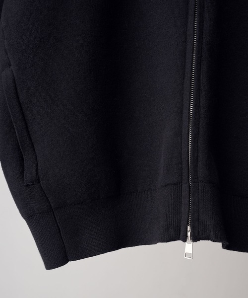 NEOL(ネオル)の「【NEOL】Milan Rib Driver's Knit/ミラノリブドライバーズニット/ジップニット(ニット/セーター・メンズ・ブラック/オフホワイト・M/L/XL)」の17枚目の写真