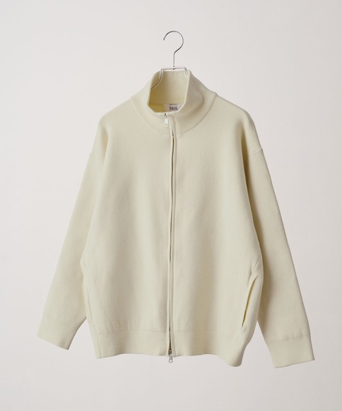 NEOL(ネオル)の「【NEOL】Milan Rib Driver's Knit/ミラノリブドライバーズニット/ジップニット(ニット/セーター・メンズ・ブラック/オフホワイト・M/L/XL)」の21枚目の写真