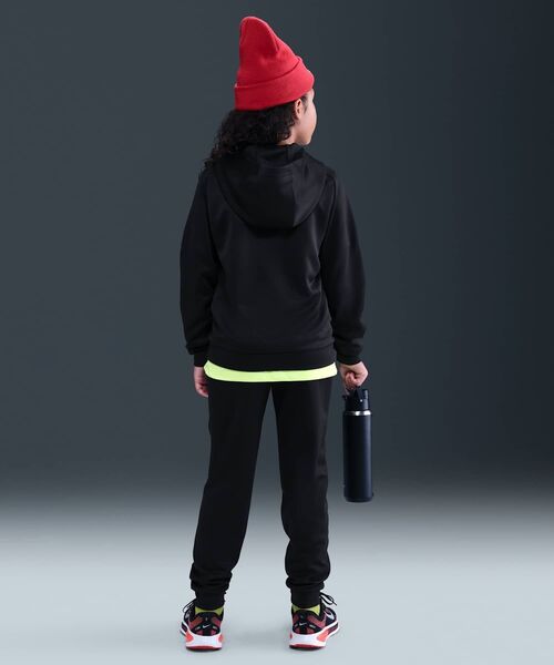 NIKE（ナイキ）の「ナイキ スポーツウェア マルチ ジュニア Dri-FIT プルオーバー パーカー / Nike Sportswear Multi Big Kids' Dri-FIT Pullover Hoodie HV0653-010 Black（パーカー・キッズ・ブラック・140/150/130/160）」の6枚目の写真