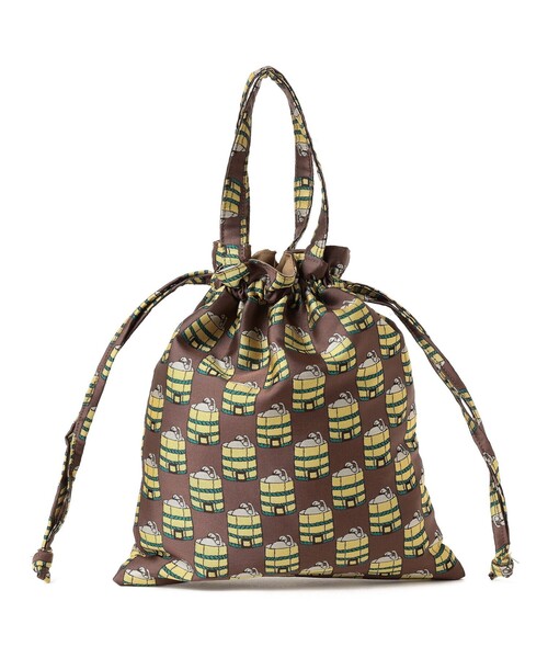BEAMS JAPAN(ビームス ジャパン)の「【京伝TEXTILE】山東京伝小紋 巾着トート(ハンドバッグ・レディース・ブラウン/その他・ONE SIZE)」の7枚目の写真