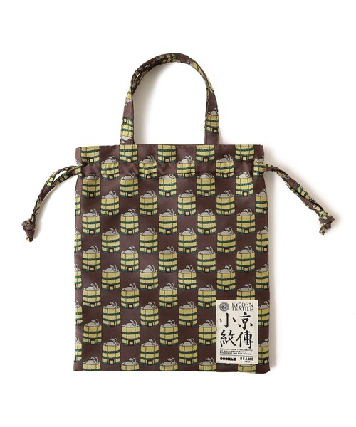 BEAMS JAPAN(ビームス ジャパン)の「【京伝TEXTILE】山東京伝小紋 巾着トート(ハンドバッグ・レディース・ブラウン/その他・ONE SIZE)」の8枚目の写真