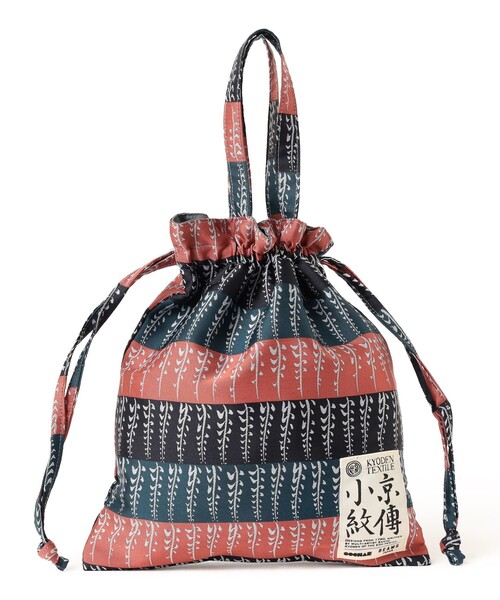 BEAMS JAPAN(ビームス ジャパン)の「【京伝TEXTILE】山東京伝小紋 巾着トート(ハンドバッグ・レディース・ブラウン/その他・ONE SIZE)」の5枚目の写真