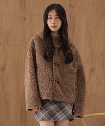 SUWDEE（スーディー）の「mouton boa reversible hooded coat（ムートンコート）」