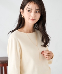 【洗える】ボートネック美ラクるパフスリーブニット