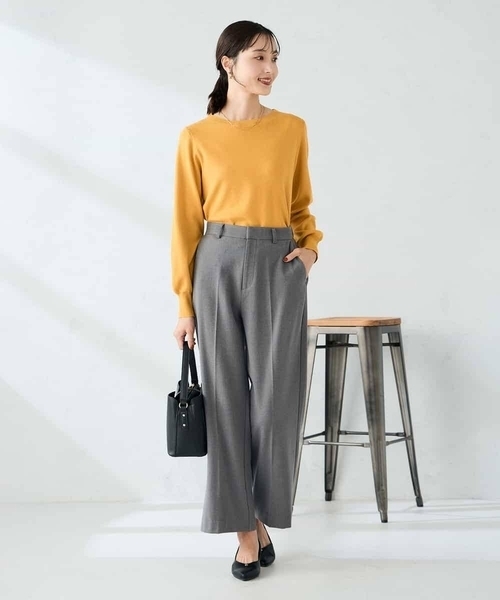 a.v.v（アーヴェヴェ）の「【洗える】ボートネック美ラクるパフスリーブニット（ニット/セーター・レディース・グレー/レッド/マスタード/パープル/ブラック/アイボリー/グレー系その他/ブルー・36/42/40/38/34）」の17枚目の写真