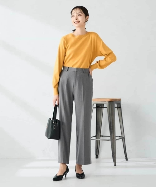 a.v.v（アーヴェヴェ）の「【洗える】ボートネック美ラクるパフスリーブニット（ニット/セーター・レディース・グレー/レッド/マスタード/パープル/ブラック/アイボリー/グレー系その他/ブルー・36/42/40/38/34）」の18枚目の写真