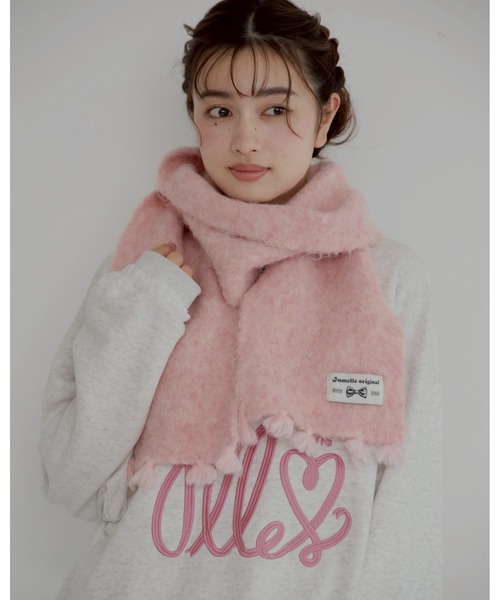 JUMELLE（ジュメロ）の「color muffler（マフラー・レディース・ベージュ/ホワイト/ピンク・FREE）」の14枚目の写真