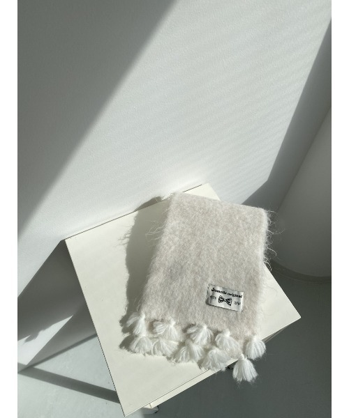 JUMELLE(ジュメロ)の「color muffler(マフラー・レディース・ベージュ/ホワイト/ピンク・FREE)」の22枚目の写真