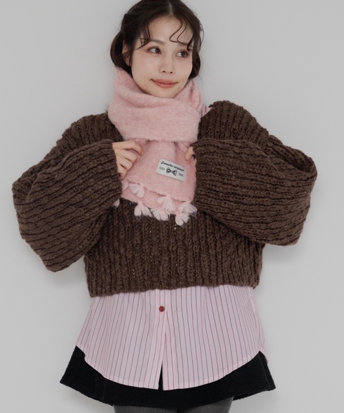 JUMELLE(ジュメロ)の「color muffler(マフラー・レディース・ベージュ/ホワイト/ピンク・FREE)」の15枚目の写真