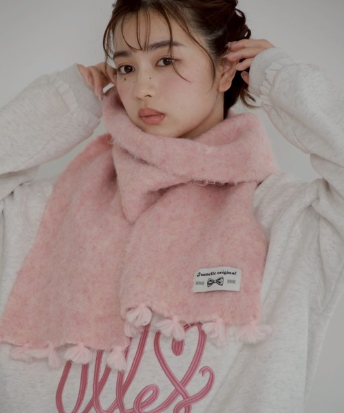 JUMELLE(ジュメロ)の「color muffler(マフラー・レディース・ベージュ/ホワイト/ピンク・FREE)」の20枚目の写真