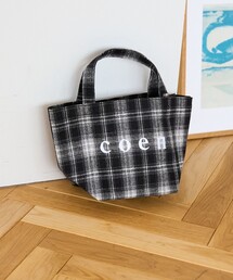 【一部WEB限定カラー・新素材】coen(コーエン)ロゴ アソートトートバッグ(Sサイズ)