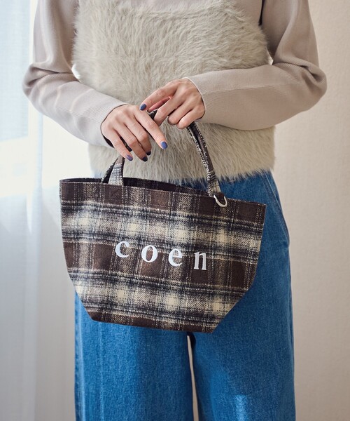 coen(コーエン)の「【一部WEB限定カラー・新素材】coen(コーエン)ロゴ アソートトートバッグ(Sサイズ)(トートバッグ・レディース・オレンジ系その他/ターコイズブルー/ダークブラウン/ベージュ/その他1/その他2/その他3・FREE)」の14枚目の写真
