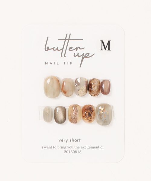 tone(トーン)の「【butter up】ネイルチップ/butter up(MA)(ネイルシール/ネイルチップ・レディース・ブラウン・LARGE/MEDIUM/SMALL)」の4枚目の写真
