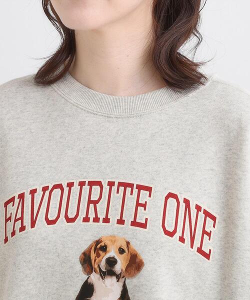 SHOO・LA・RUE（シューラルー）の「【選べる4柄】グラフィックアソート オーバーサイズ 裏毛スウェット（スウェット・レディース・チャコールグレー/グリーン系その他4/ホワイト系3/ピンク系4・00）」の9枚目の写真